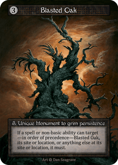 Blasted Oak